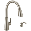 Single Handle Pull-Down Kitchen Faucet with Soap Dispenser and ShieldSpray&reg; Technology (Recertified)