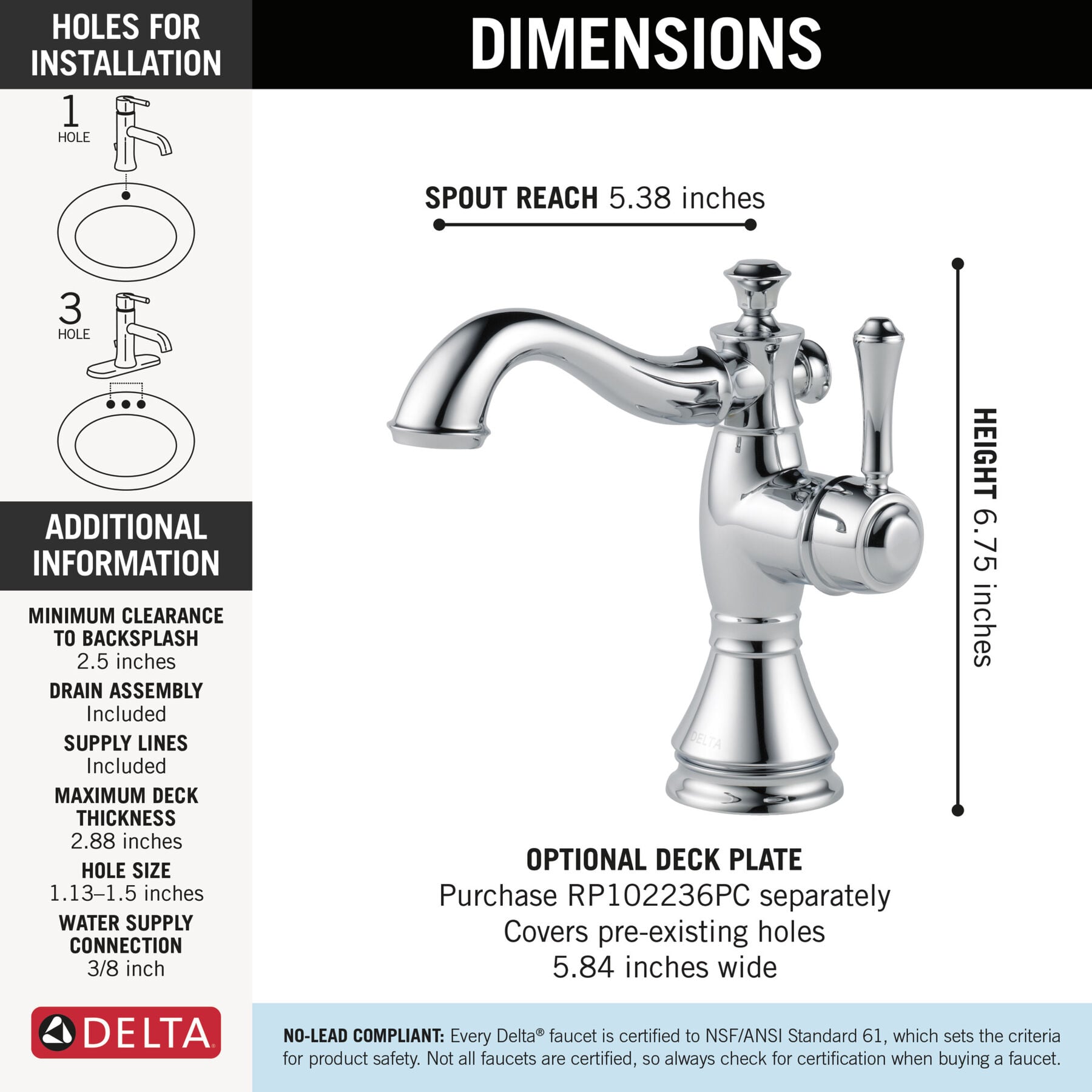 Single Handle Bathroom Faucet