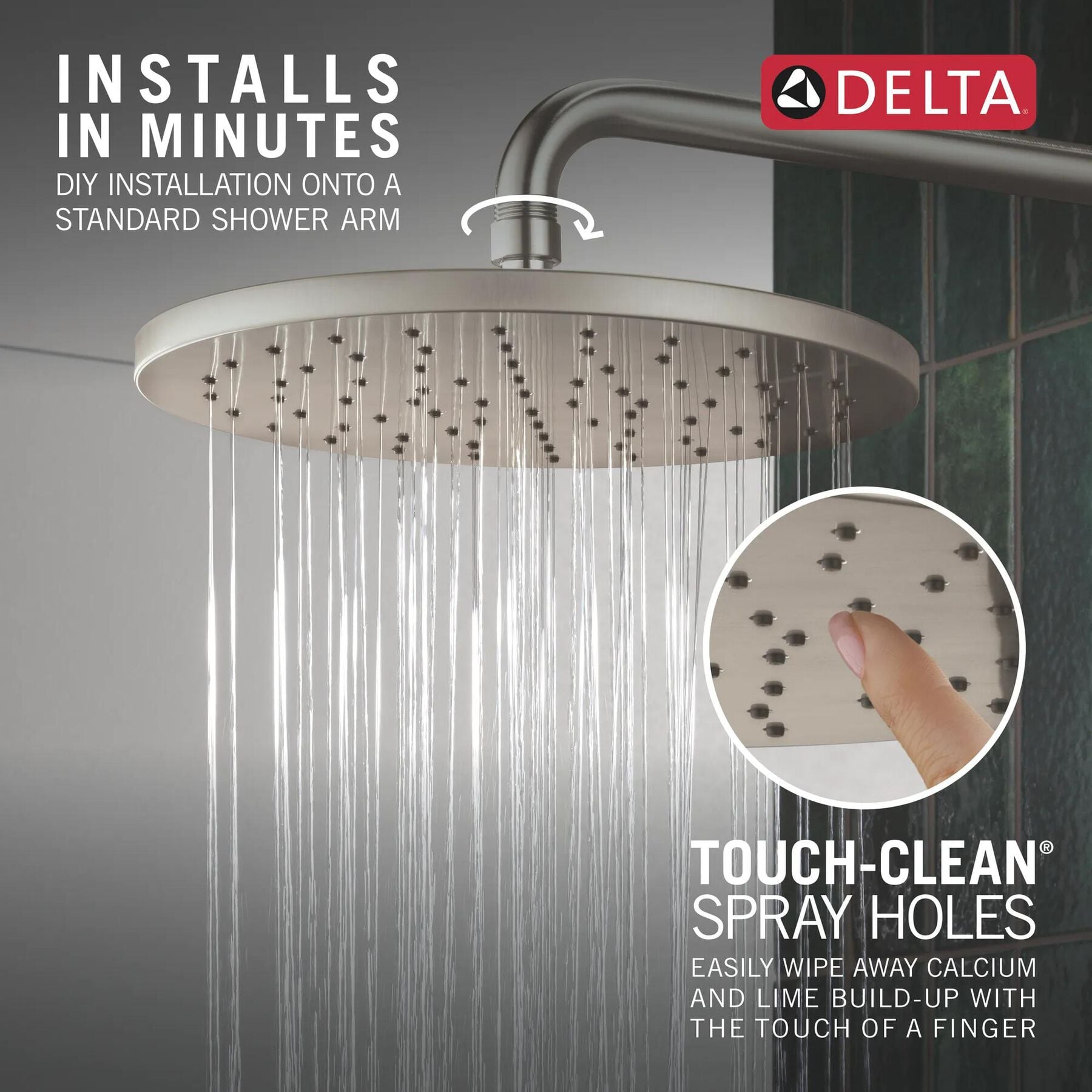 10" Single-Function Raincan Shower Head
