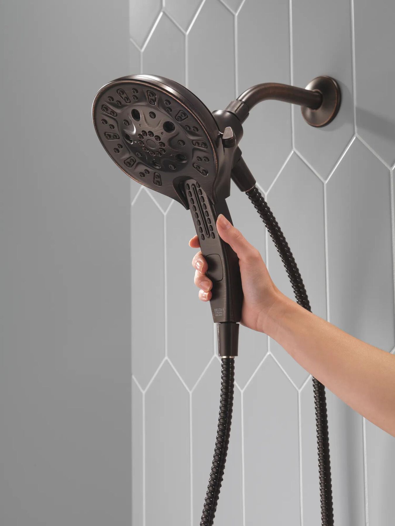 H2Okinetic&reg;&nbsp;In2ition&reg;&nbsp;5-Setting Two-in-One Shower