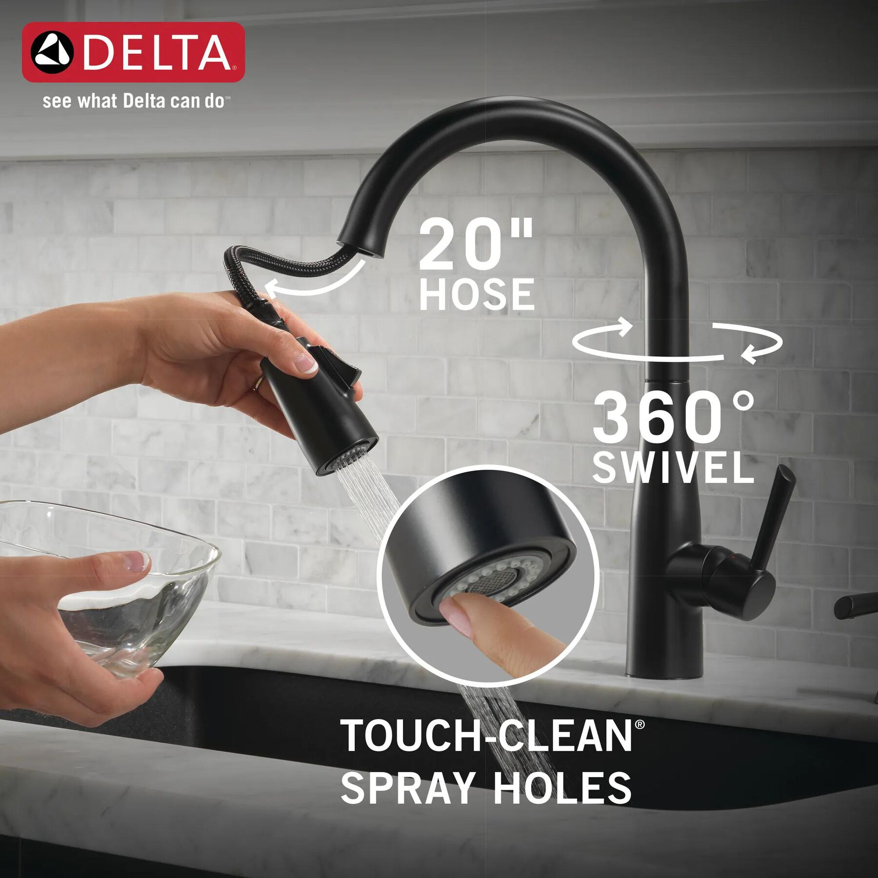 Single Handle Pull-Down Kitchen Faucet