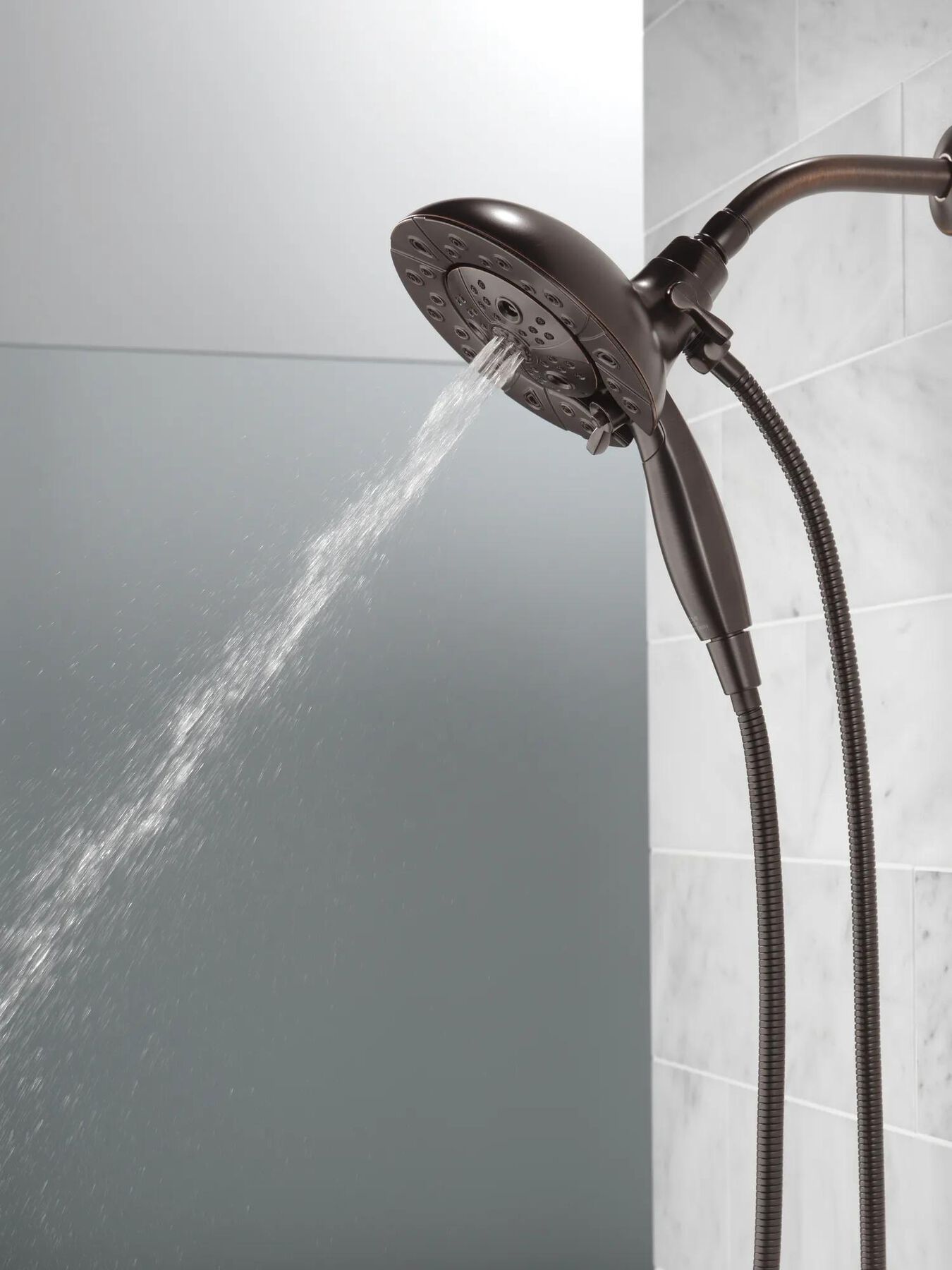 In2ition&reg; H2Okinetic&reg; 5-Setting Two-in-One Shower