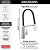 Pull-Down Kitchen Faucet w/Exp. Hose (Recertified)