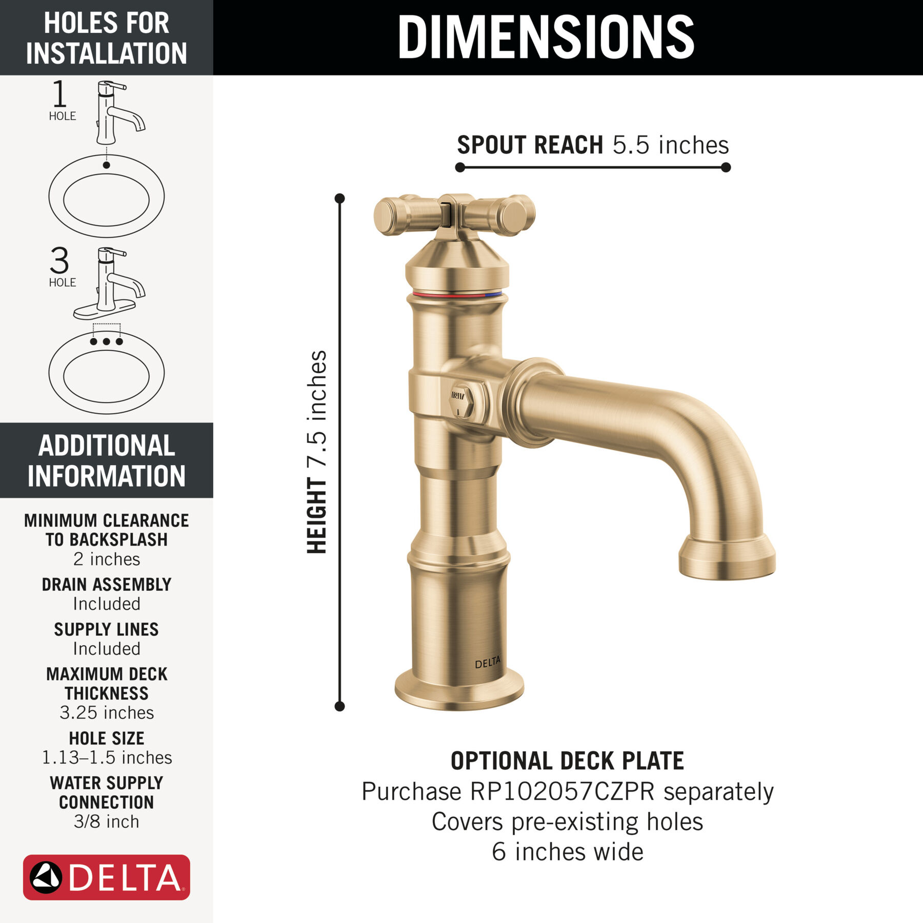 Single Handle Bathroom Faucet