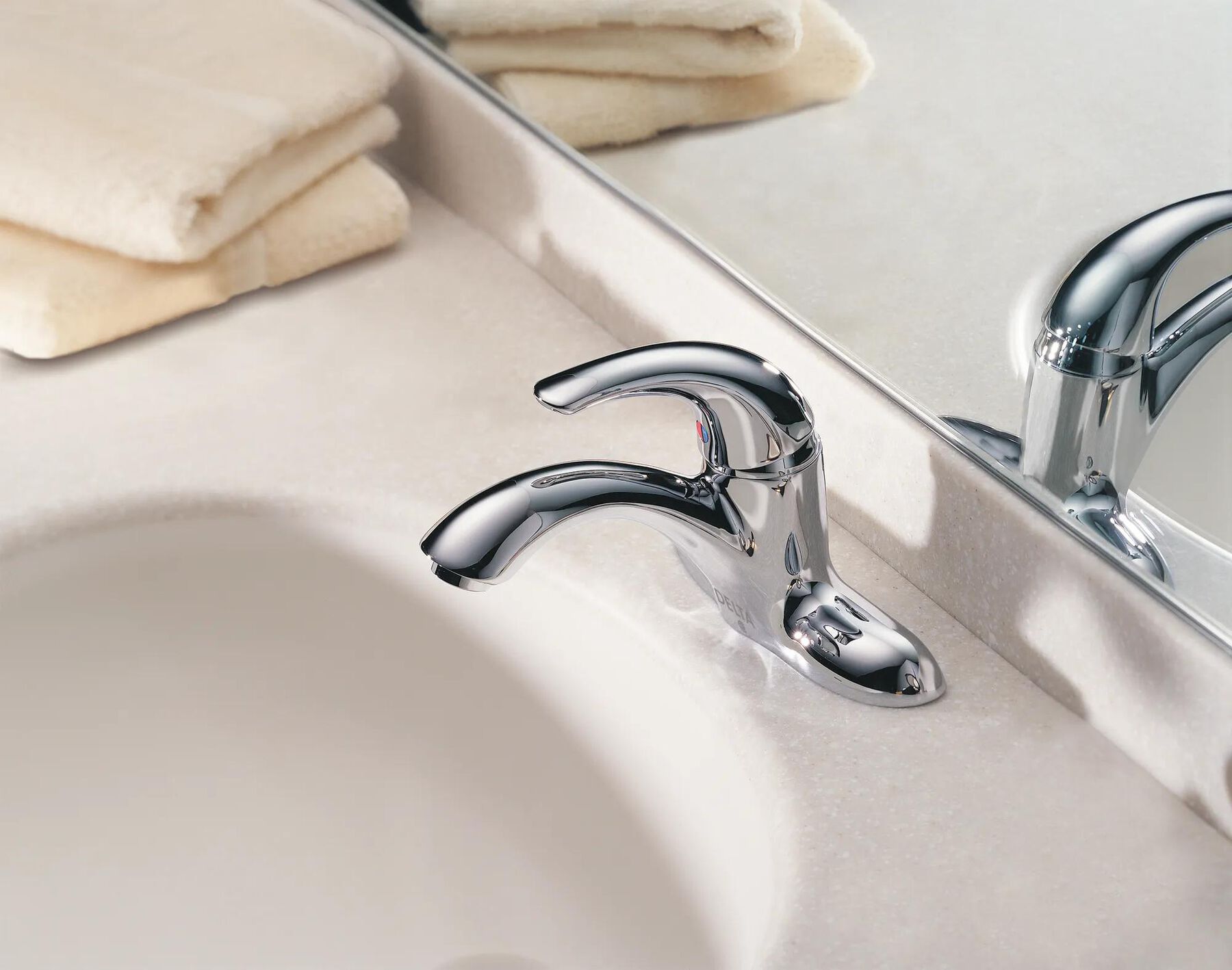 Single Handle Centerset Lavatory Faucet - Less Pop-Up