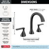 Two Handle Widespread Bathroom Faucet