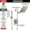 Monitor 14 Series Shower Trim with 10-Inch Raincan Combination Showerhead Bundle