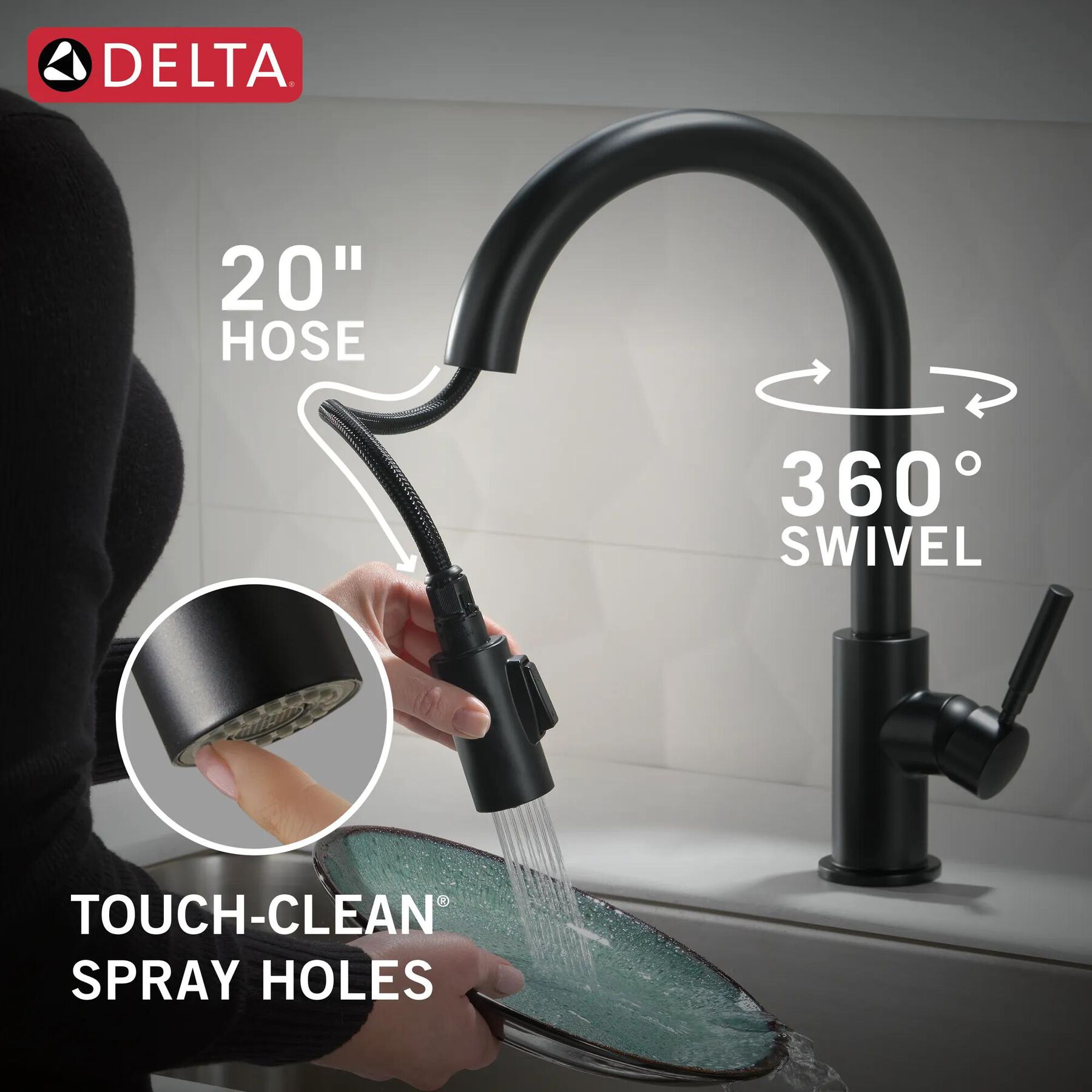 Single Handle Pull-Down Kitchen Faucet&nbsp;