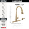 Single Handle Pull-Down Kitchen Faucet with Soap Dispenser and ShieldSpray&reg; Technology