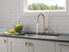 Single Handle Pull-Down Touch<sub>2</sub>O&reg; Technology Kitchen Faucet with Touchless Technology