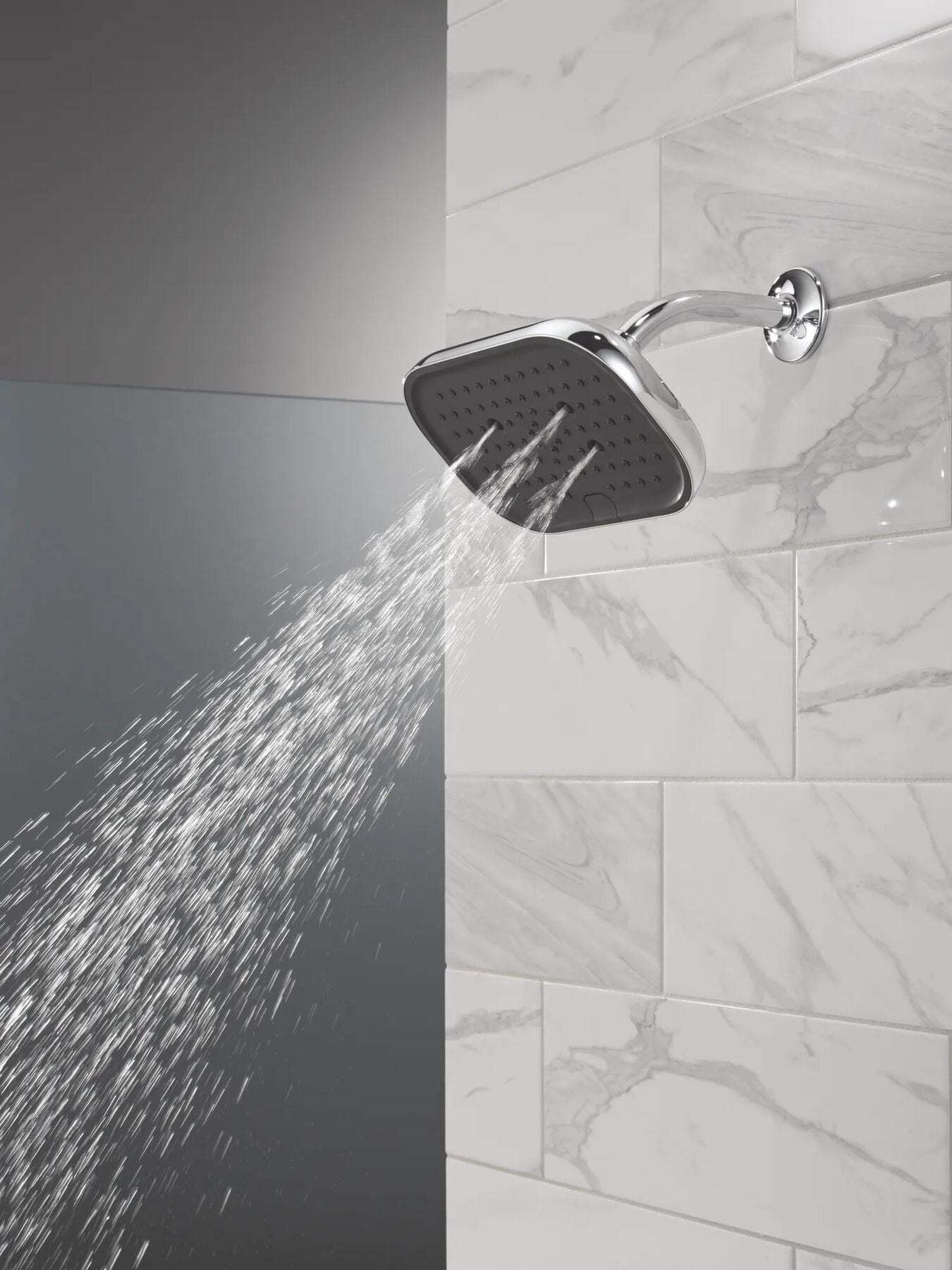 H2Okinetic&reg; 6-Setting 9-inch Raincan Shower Head with Silicone Spray Face