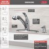 Single Handle Pull-Out Kitchen Faucet with Soap Dispenser (Recertified)