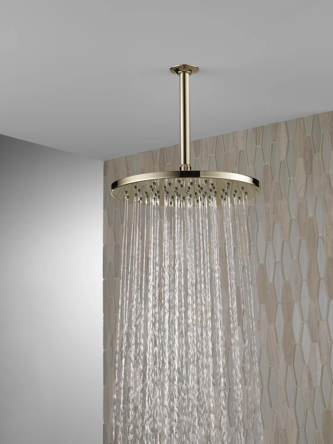 Single-Setting Metal Raincan Shower Head