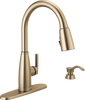 Single Handle Pull-Down Kitchen Faucet with Soap Dispenser and ShieldSpray&reg; Technology
