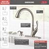 Single Handle Pull-Down Kitchen Faucet with Soap Dispenser