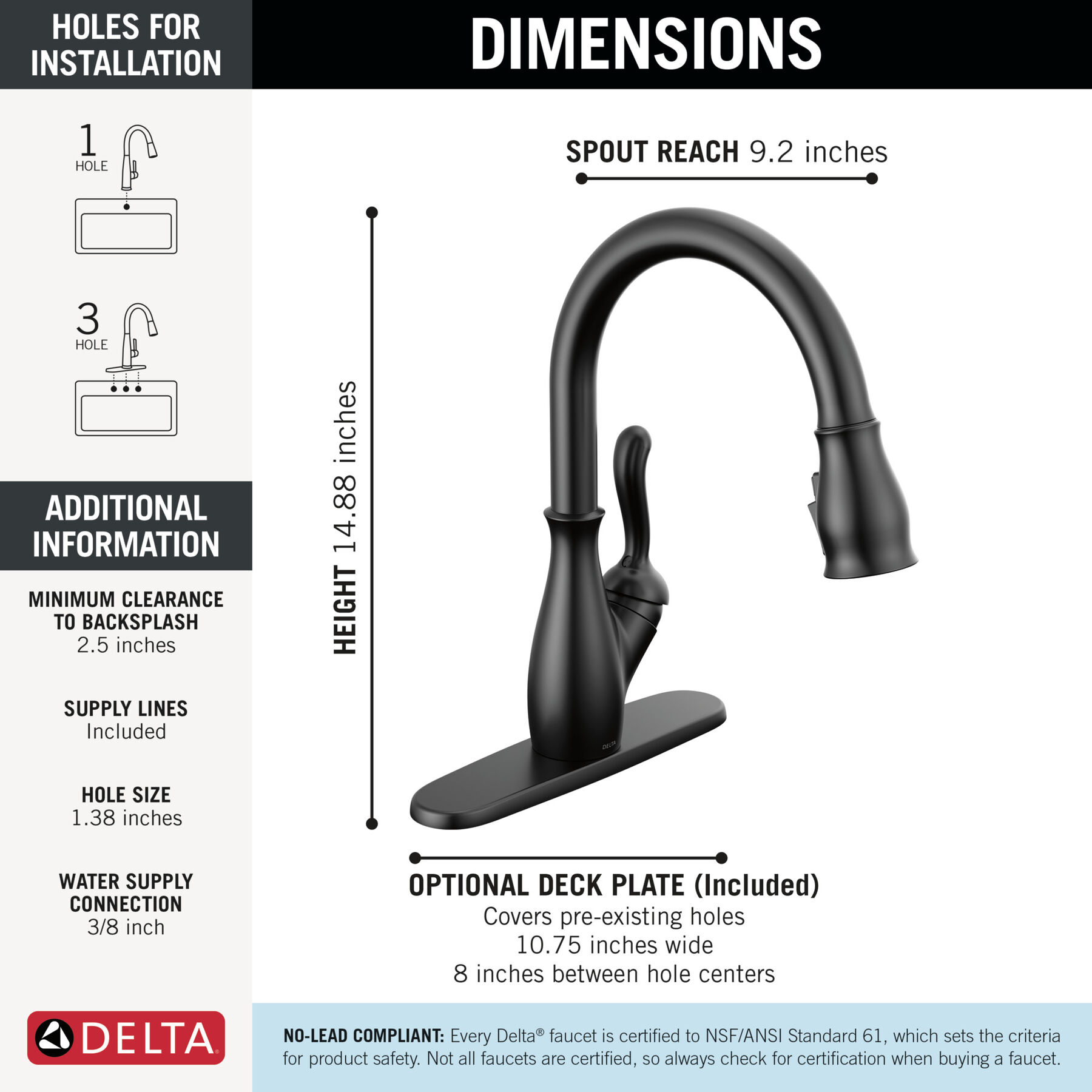 Single Handle Pull-Down Kitchen Faucet With ShieldSpray&reg; Technology