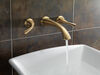 Two Handle Wall Mount Bathroom Faucet