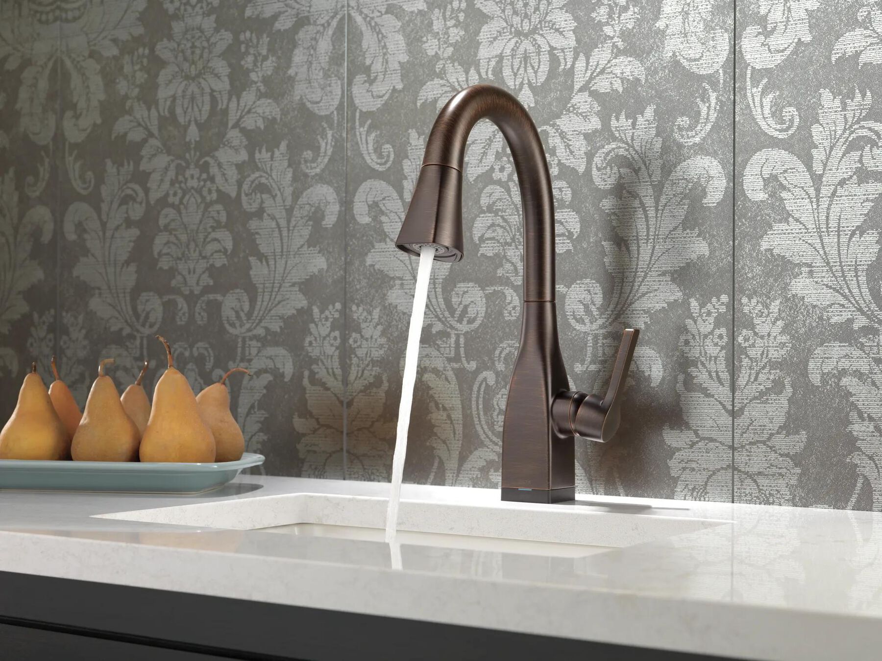 Single Handle Pull-Down Bar / Prep Faucet with Touch<sub>2</sub>O&reg; Technology