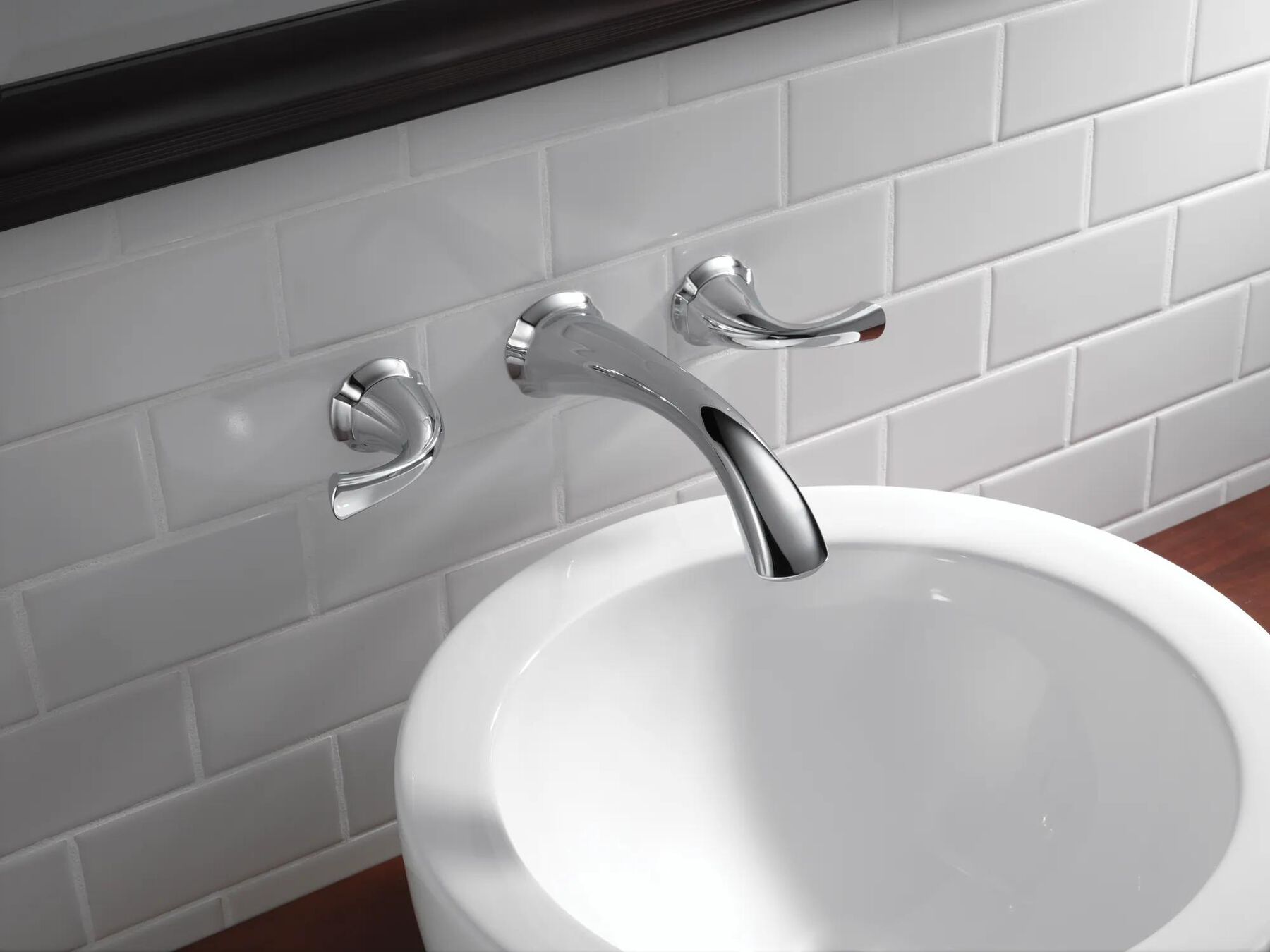 Two Handle Wall Mount Bathroom Faucet Trim