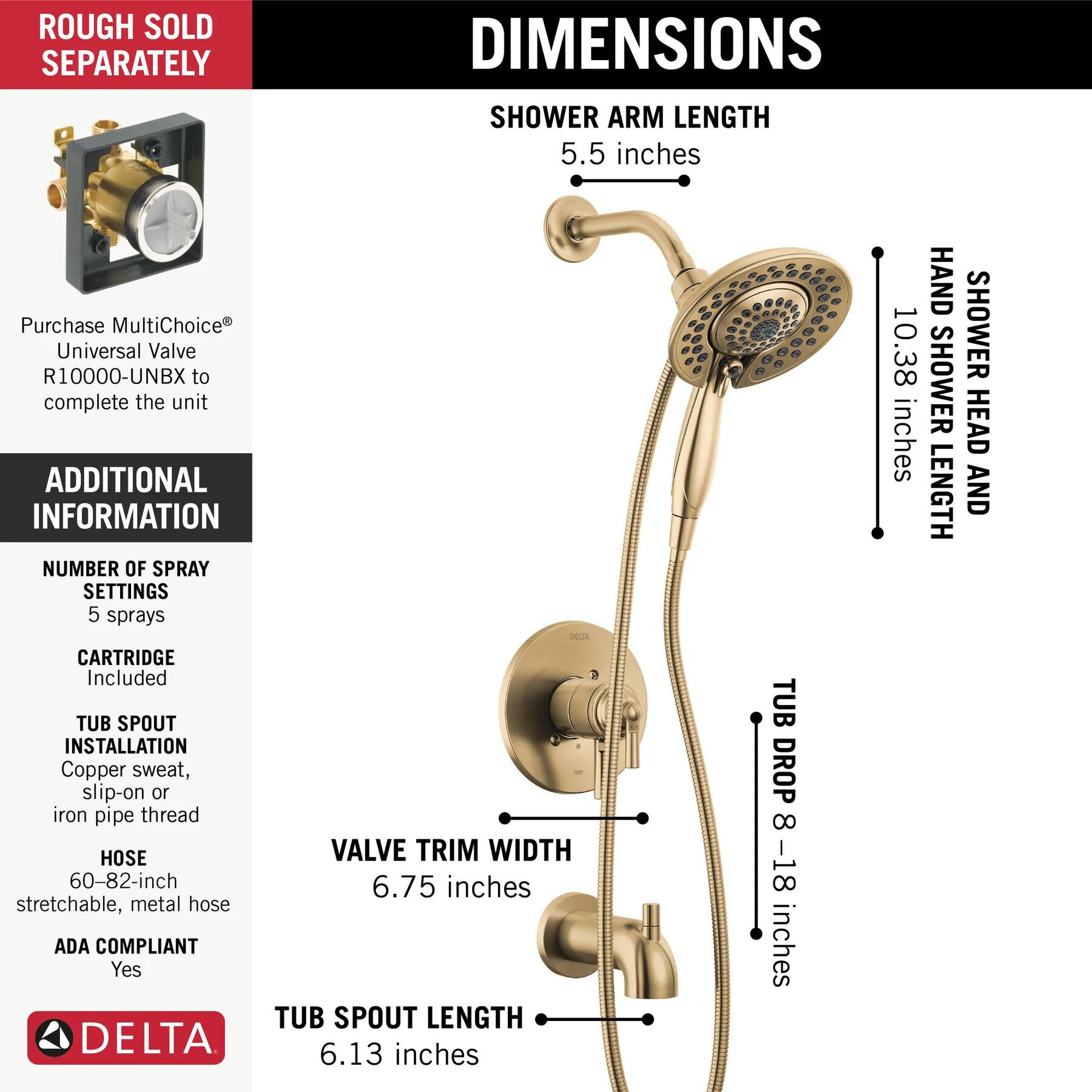 17 Series Shower Only Trim with In2ition&reg; (Recertified)