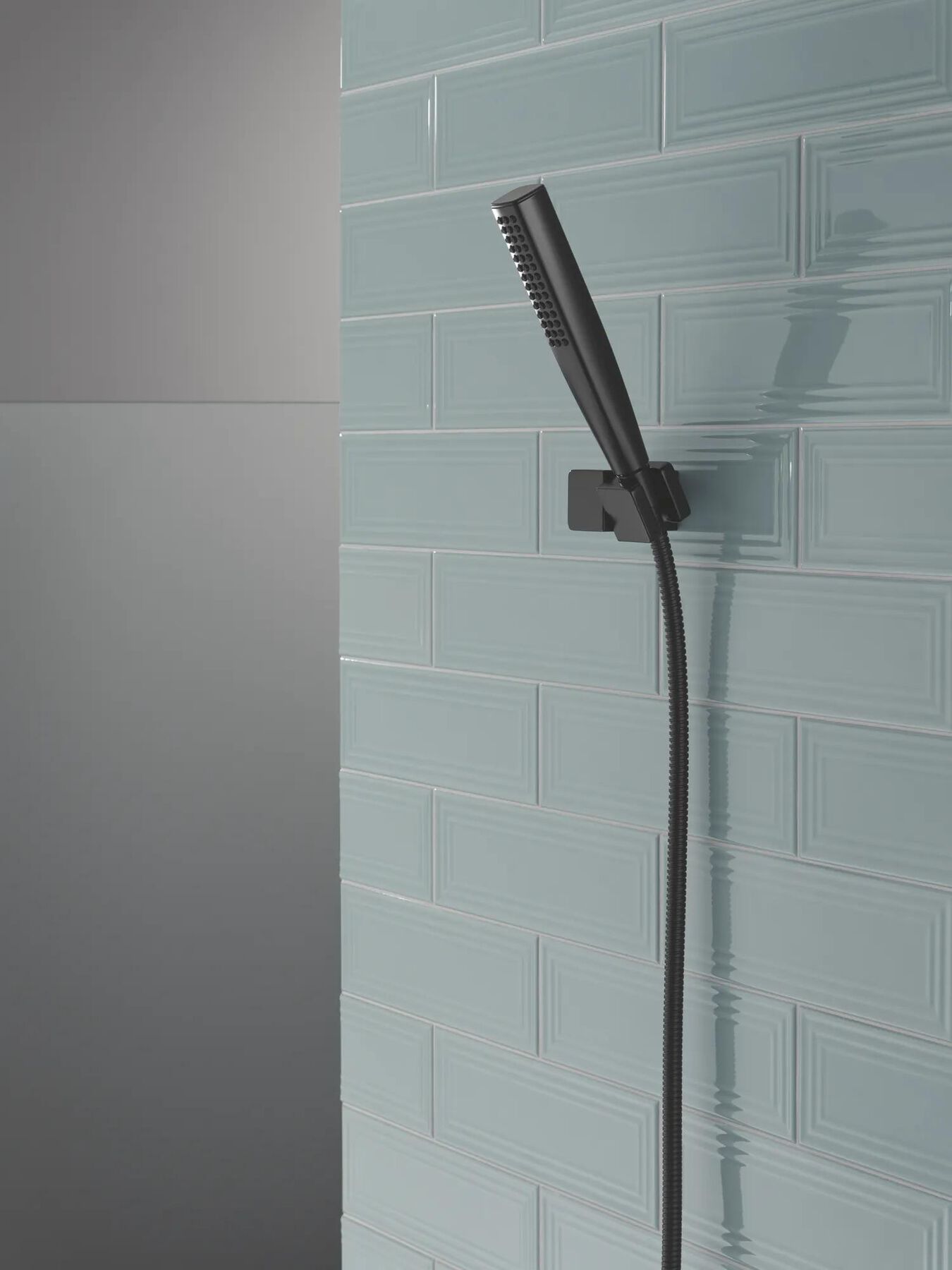 Single-Setting Hand Shower with Wall Mount featuring FeatherRain&trade; Spray