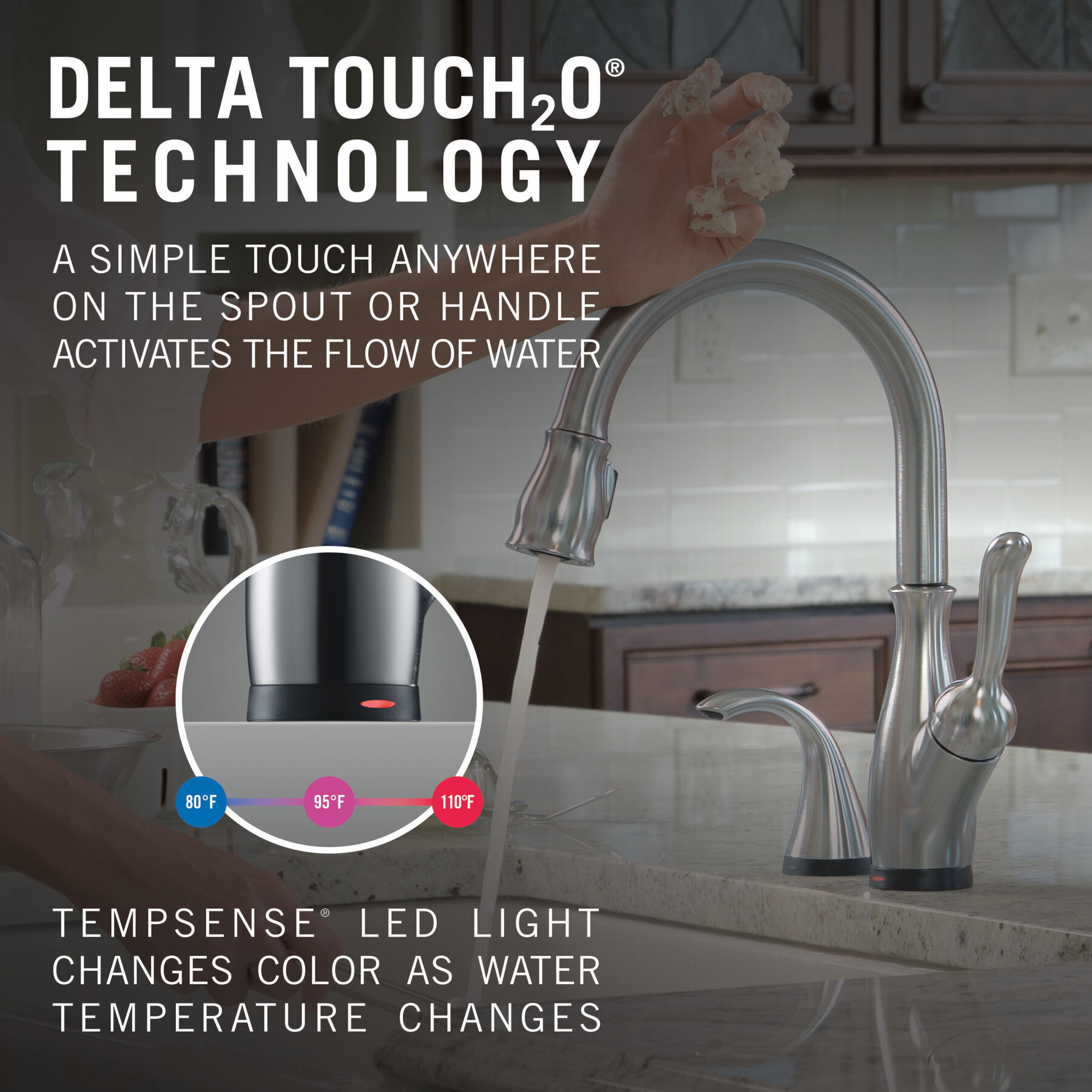 Touch<sub>2</sub>O&reg;  Pull-Down Kitchen Faucet (Recertified)