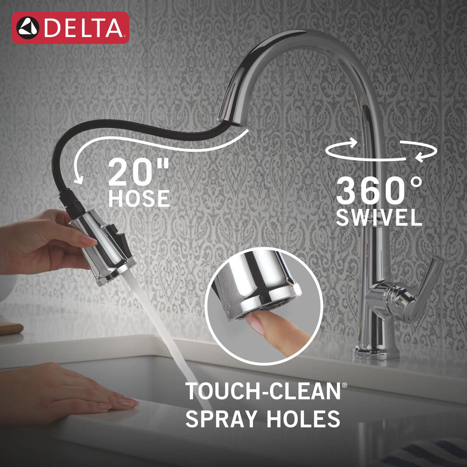 Single Handle Kitchen Pull-Down