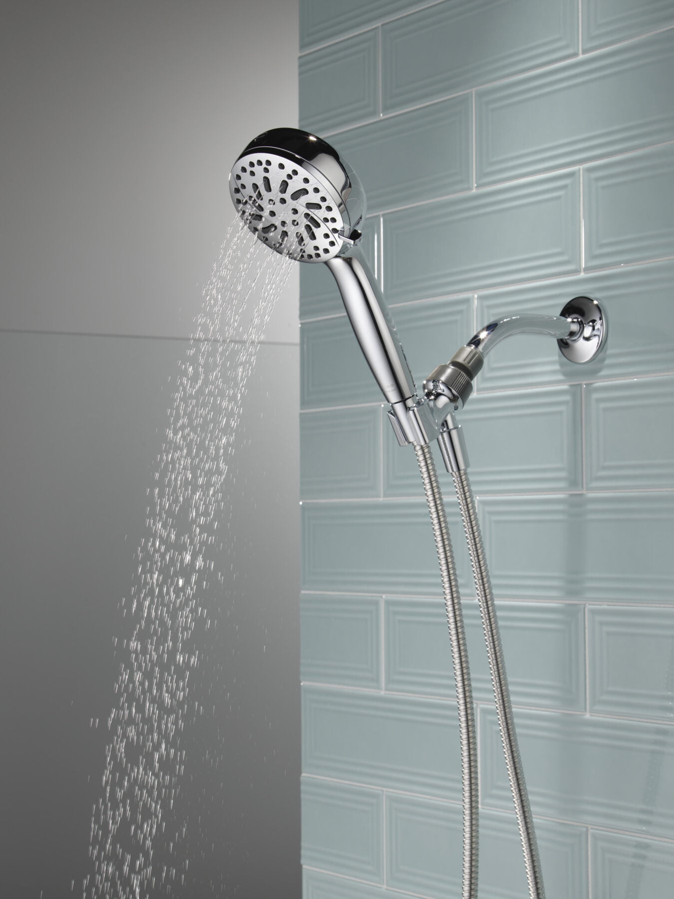 6-Setting Hand Shower with Cleaning Spray