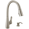 Single Handle Pull-Down Kitchen Faucet with ShieldSpray (Recertified)