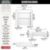 60x32 Alcove Shower Base with Tile Wall Bundle  - Right Seat Center Drain