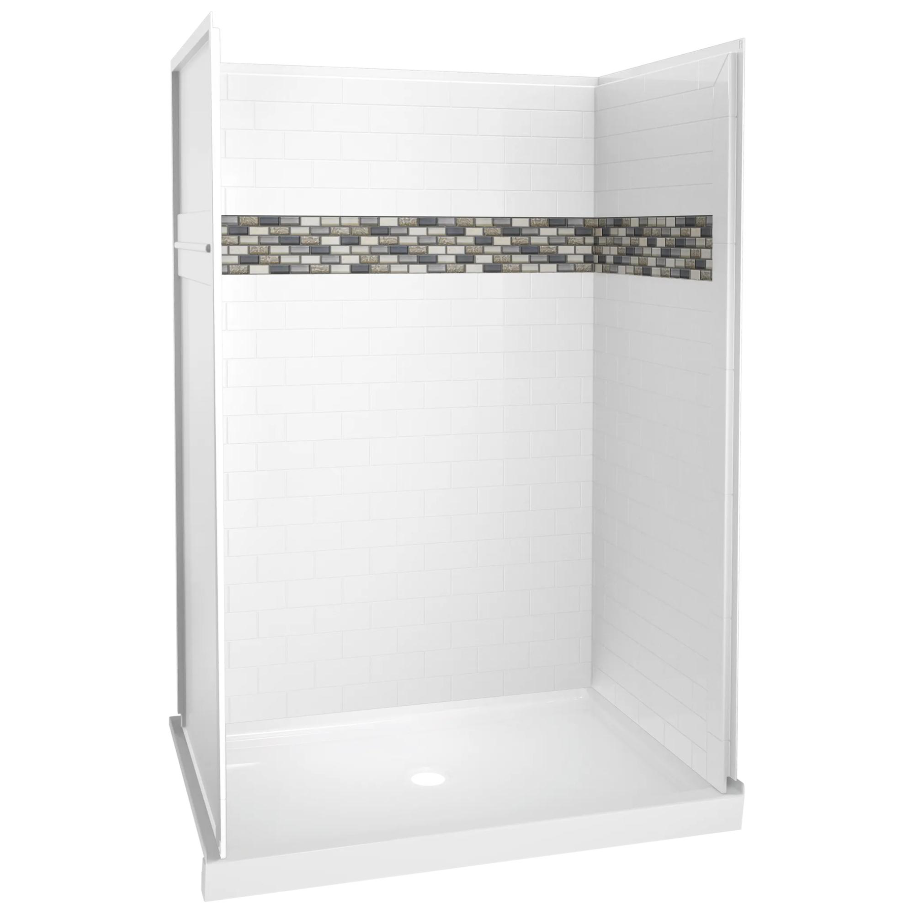 48'' x 74" x 34'' Shower Wall Set
