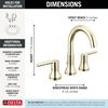 Two Handle Widespread Bathroom Faucet (Recertified)