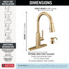 Pull-Down Kitchen 1 Handle with Soap Dispenser Bundle