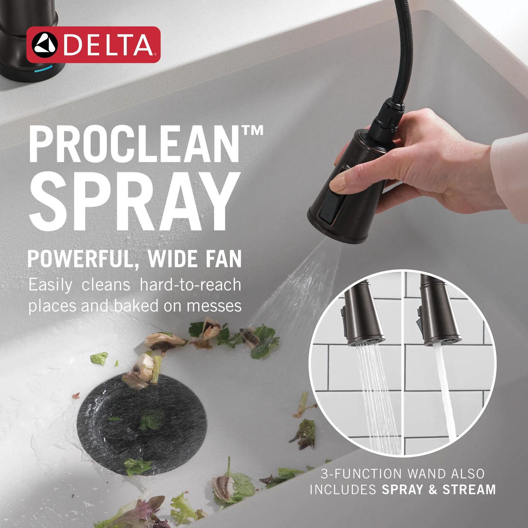 Touch<sub>2</sub>O&reg; Technology Kitchen Faucet with Touchless Technology
