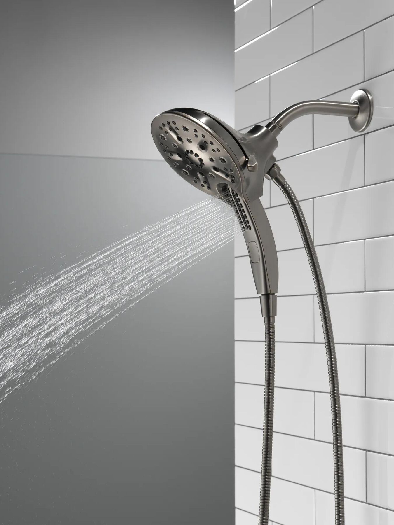 In2ition&reg; H<sub>2</sub>Okinetic&reg; 5-Setting Two-in-One Shower