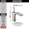Single Handle Bathroom Faucet - Metal Pop-Up