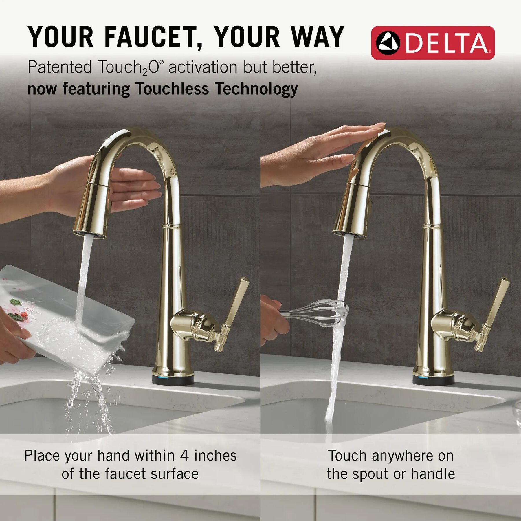 Touch2O&reg; Bar / Prep Faucet with Touchless Technology
