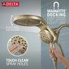 HydroRain&reg; H<sub>2</sub>Okinetic&reg; 5-Setting Two-in-One Shower Head (Recertified)