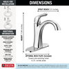Single Handle Centerset Bathroom Faucet