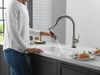 Touch2O with Touchless and VoiceIQ&reg; Technology Single Handle Pull-Down Kitchen Faucet with Soap Dispenser