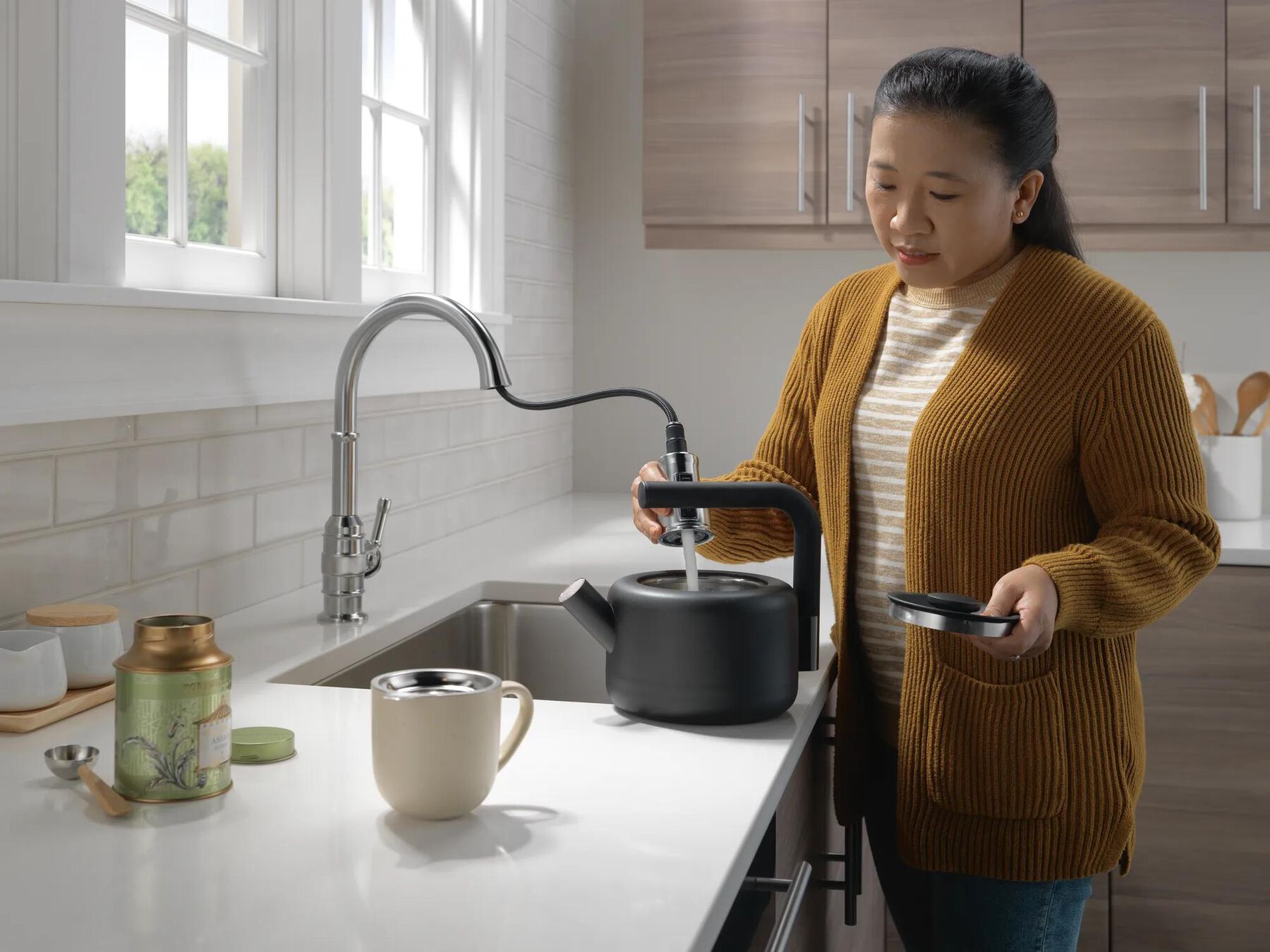 ShieldSpray Pull-Down Kitchen Faucet (Recertified)
