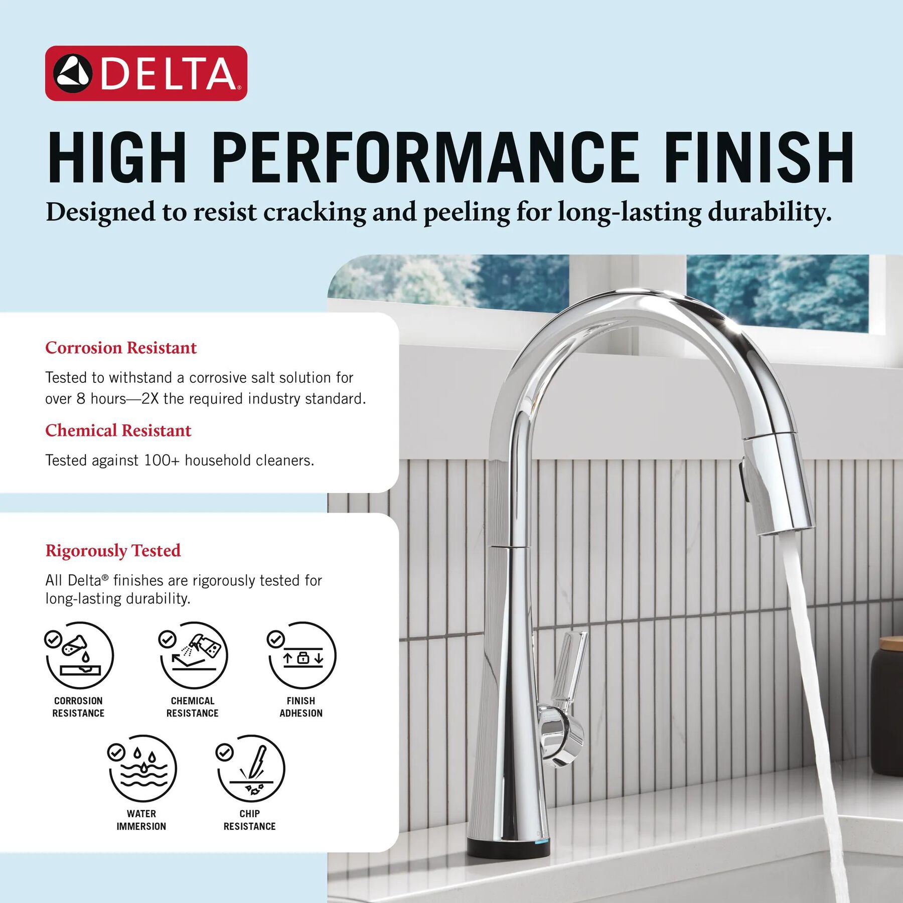 Touch<sub>2</sub>O&reg; Technology Kitchen Faucet with Touchless Technology
