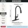 Single Handle Kitchen Pull-Down Faucet With Touchless Technology