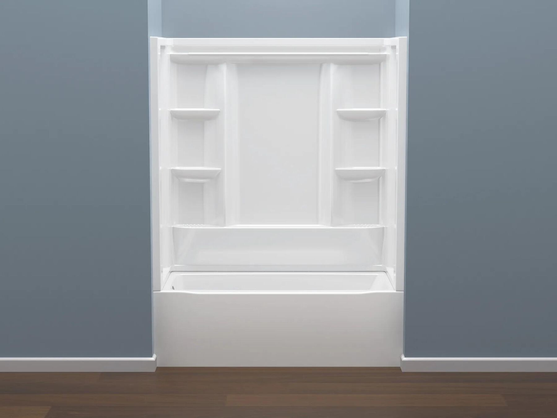 60x30 Alcove Bathtub with Wall Set Bundle - Left Drain