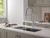 Single Handle Pull-Down Kitchen Faucet With Spring Spout