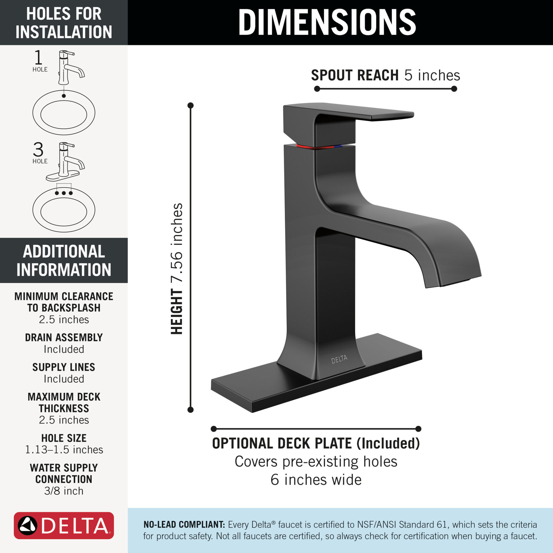 Single Handle Bathroom Faucet