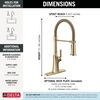Single Handle Pull-Down Spring Kitchen Faucet