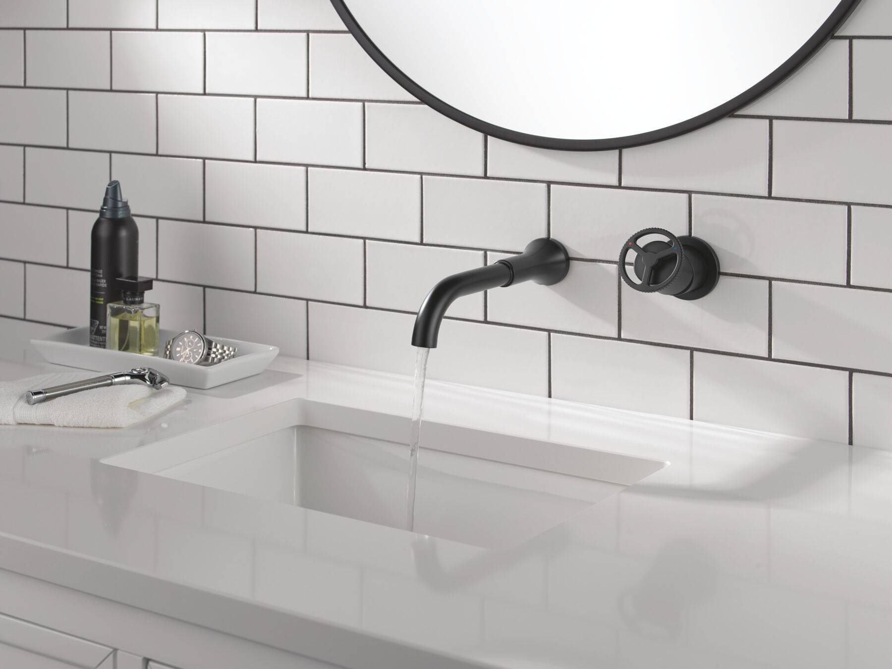Single Handle Wall Mount Bathroom Faucet Trim