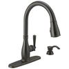 Single Handle Pull-Down Kitchen Faucet with Soap Dispenser and ShieldSpray&reg; Technology (Recertified)