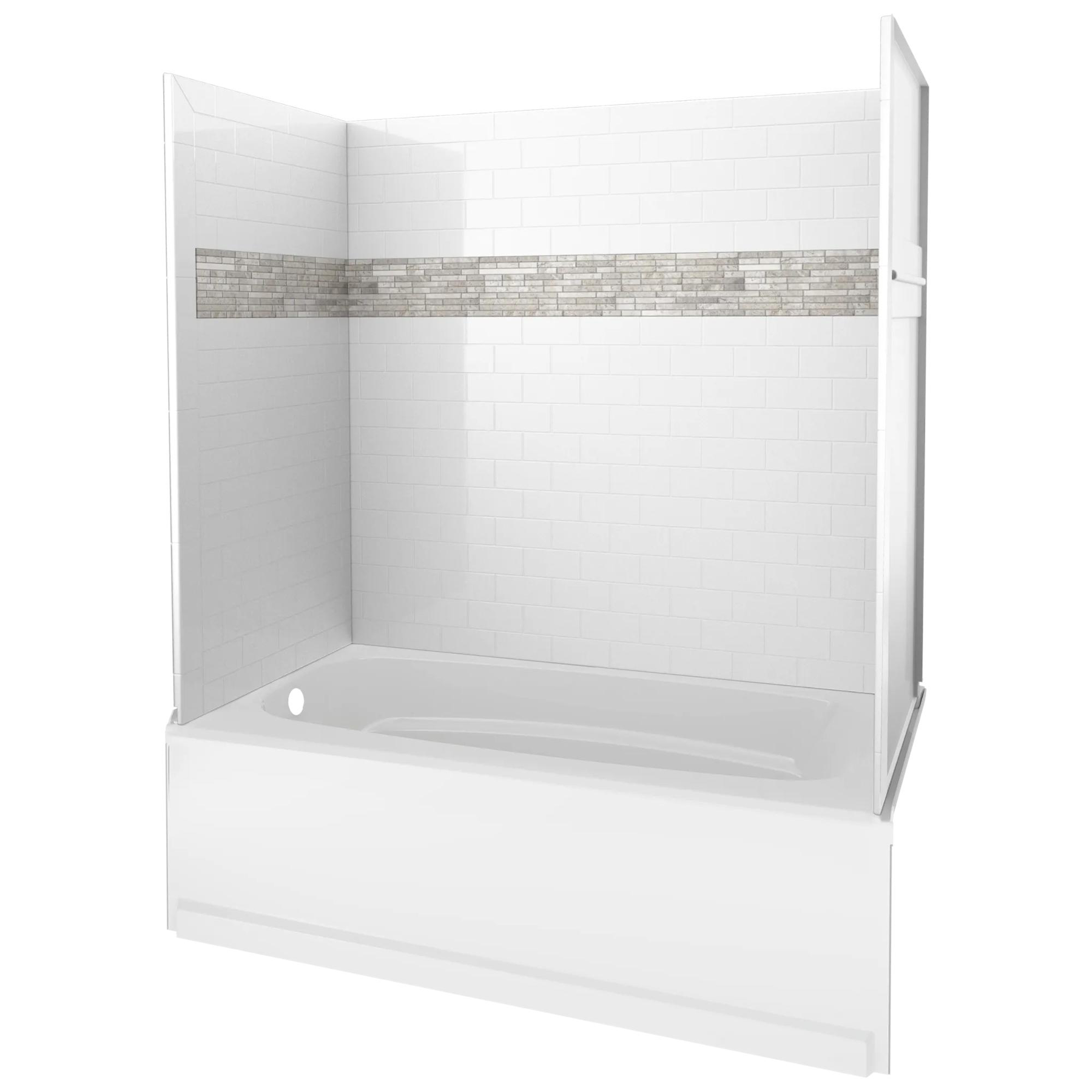 60'' x 60" x 32''Bathtub Wall Set